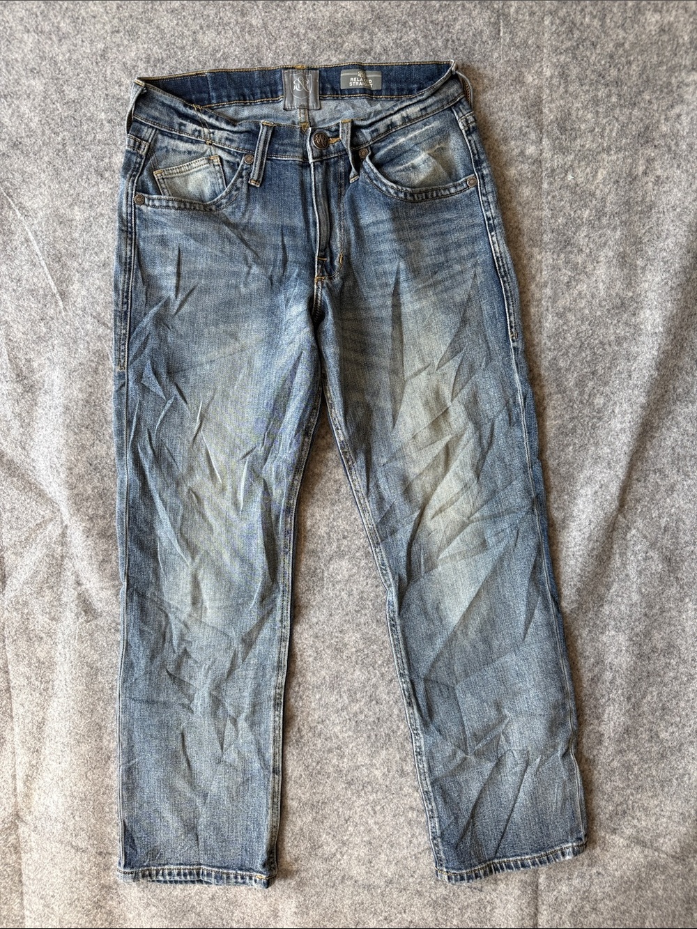 Rock & Republic Faded Blue Straight Jeans